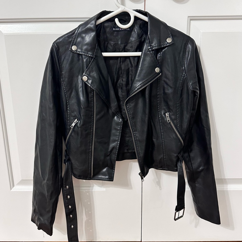 Brandy Melville leather jacket